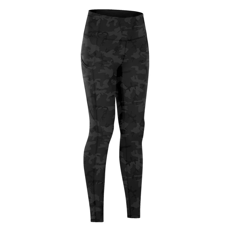 2025 New Yoga Pants, High Quality Women's Sports Bottom Pants with Side Pockets, and Gym Exercise Jogging Crop Pants
