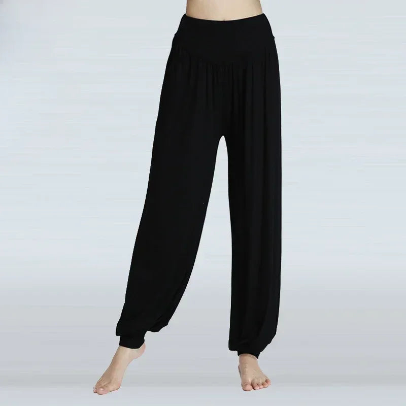 1PCS Women's Elastic Loose Casual Cotton Soft Yoga Sports Dance Pants Comfortable And Breathable