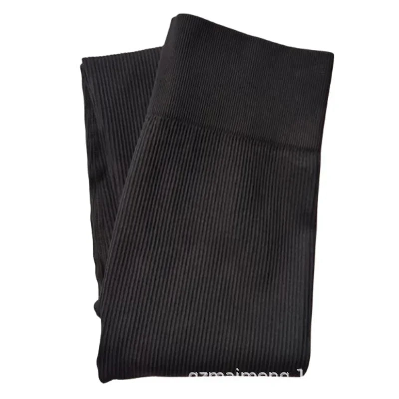 Yoga Threaded Pants Seamless High Elastic Tightening Breathable Breathable Quick Drying Outer Wear Sports Bottom Fitness 9 Pants