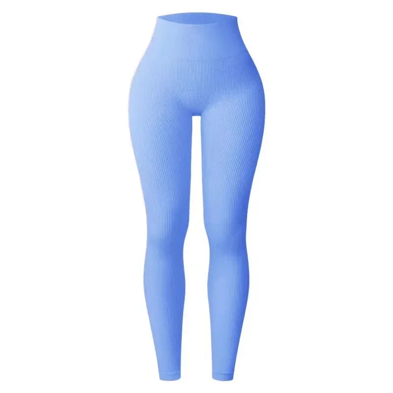 Yoga Threaded Pants Seamless High Elastic Tightening Breathable Breathable Quick Drying Outer Wear Sports Bottom Fitness 9 Pants