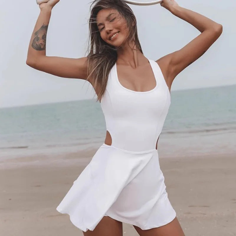2025 New Arrival Fashion Sexy Thin Sports Yoga Dress - Fitness Dress with Trendy Design High-End Active Fashion