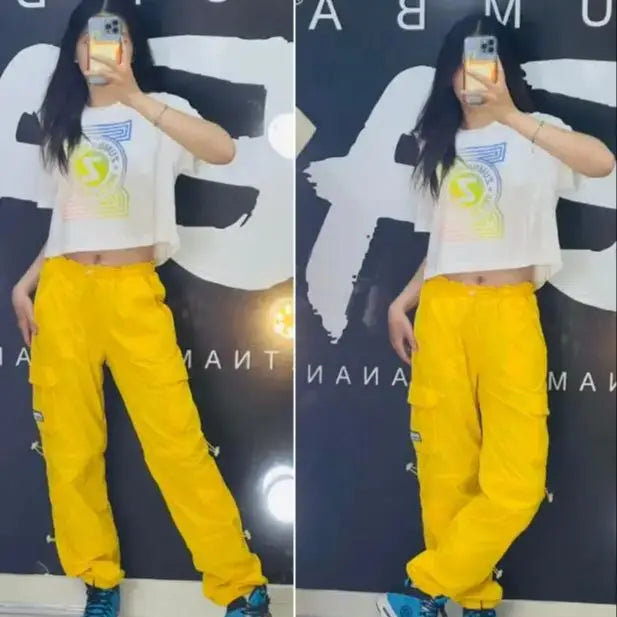 ABCDE Fitness Casual Sports overall Trousers hip hop cargo pants running  bottom overall workwear camping bottoms 0338