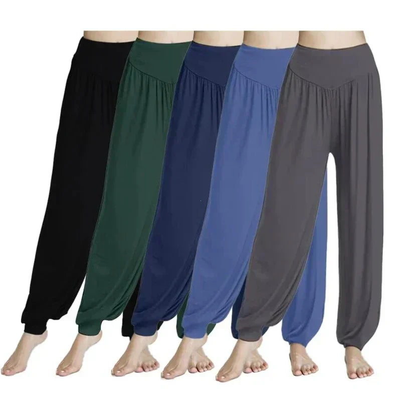 1PCS Women's Elastic Loose Casual Cotton Soft Yoga Sports Dance Pants Comfortable And Breathable