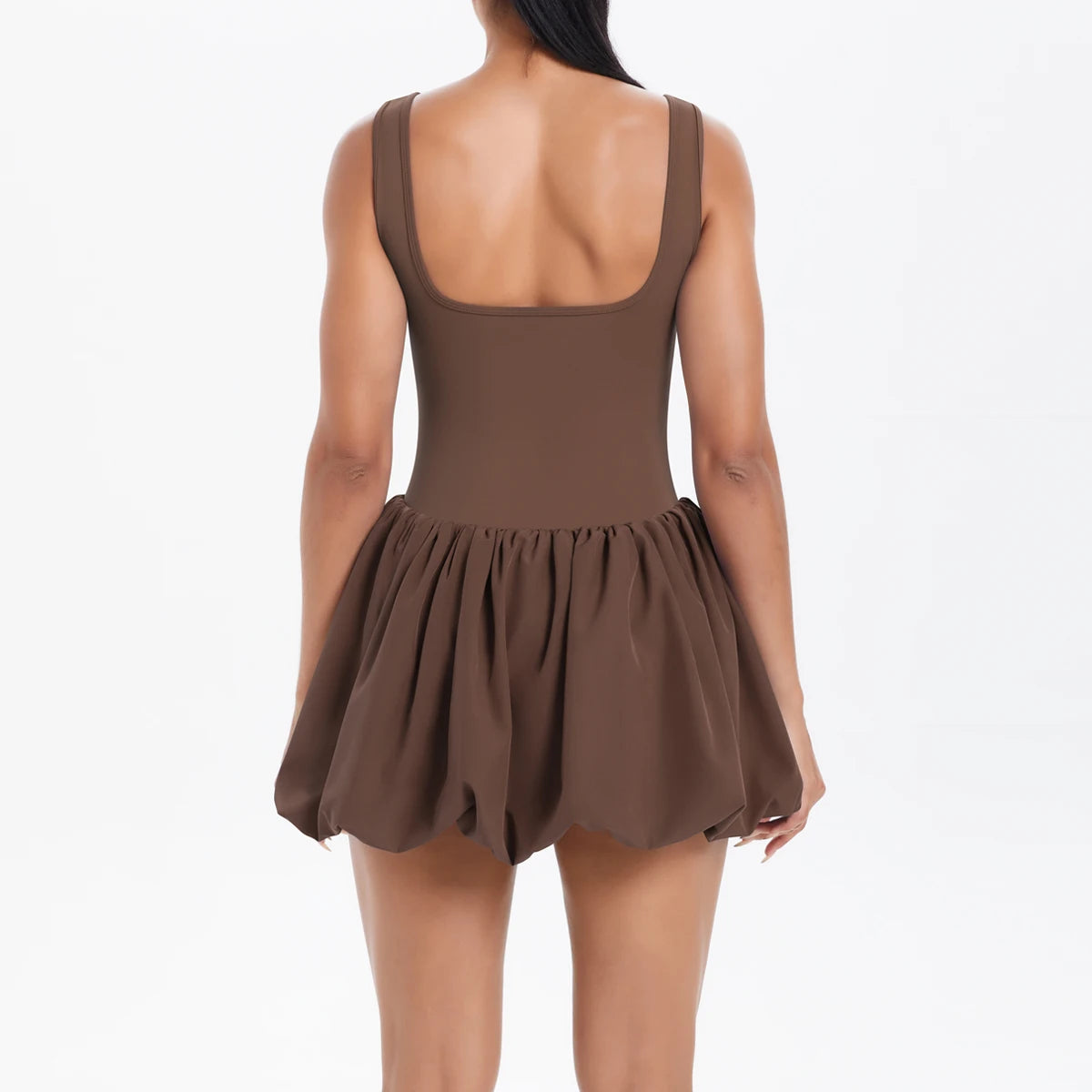Athletic Yoga Fitness Dress Fitness High Stretch Slim Double Side Non-slip Women's Sports Dresses