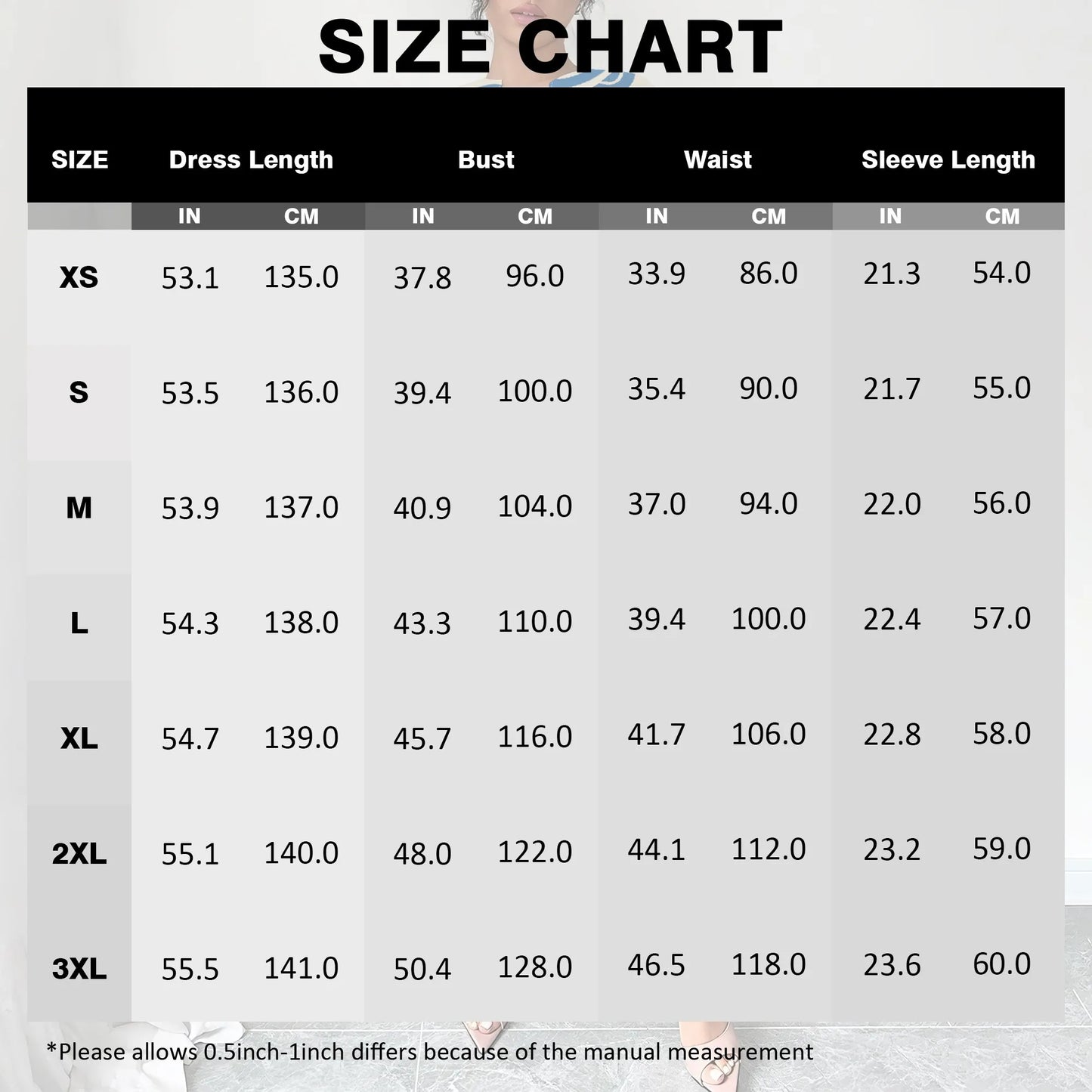 Plus Size Blue Abstract Print Long Dress for Women – Casual & Chic, Perfect for Spring Outings, Available in XS-3XL