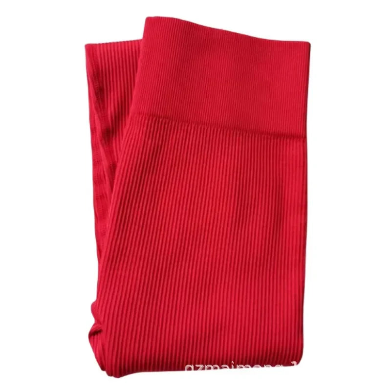 Yoga Threaded Pants Seamless High Elastic Tightening Breathable Breathable Quick Drying Outer Wear Sports Bottom Fitness 9 Pants