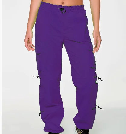 ABCDE Fitness Casual Sports overall Trousers hip hop cargo pants running  bottom overall workwear camping bottoms 0338