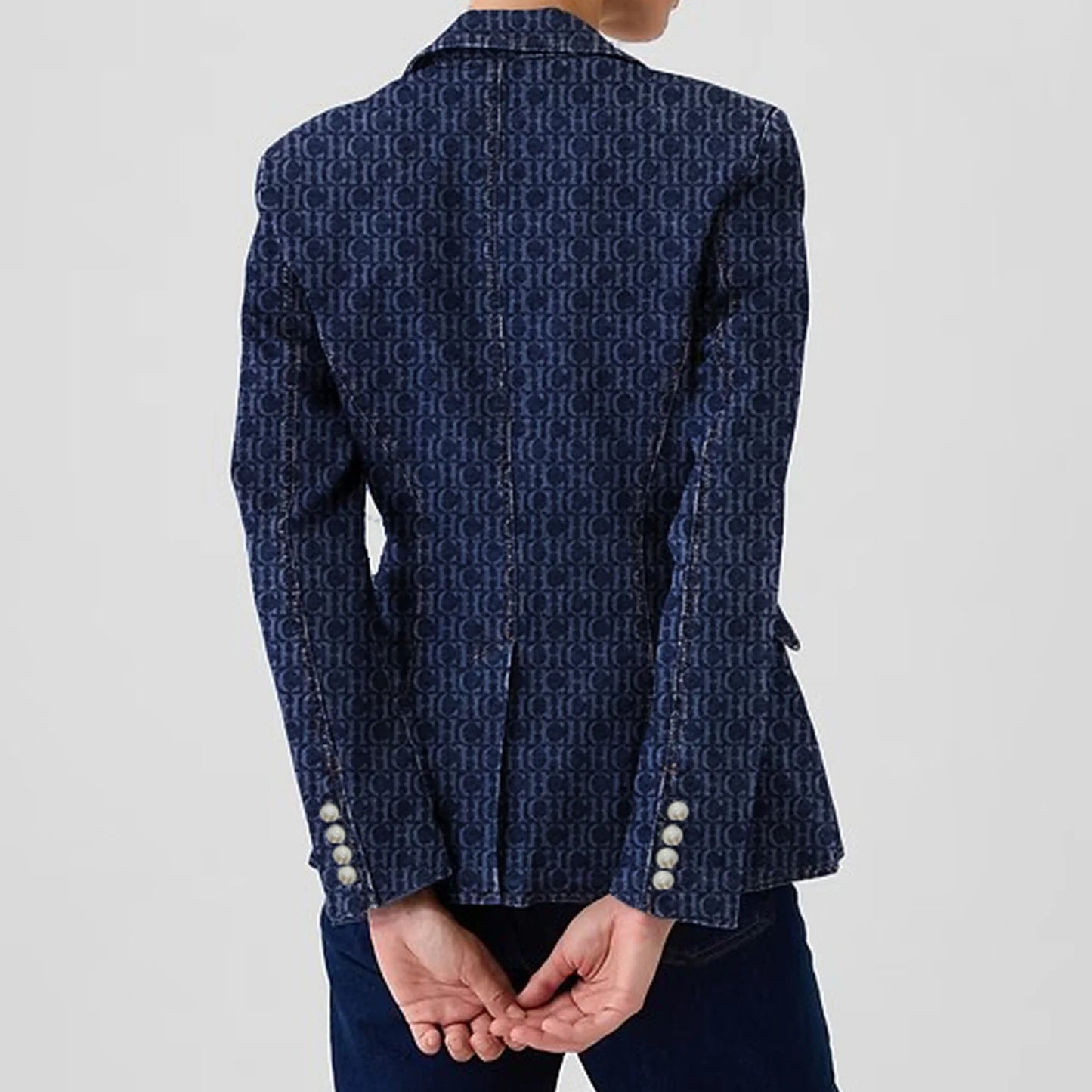 Women Denim Coats Fashion Pockets Denim Single Breasted Jackets Vintage Tailored Collar Suit Jacket Female Chic Lady Outfits