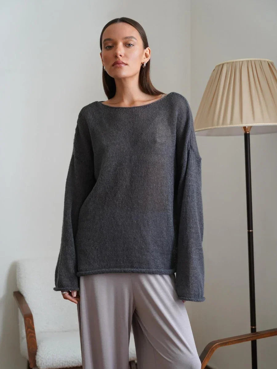Bornladies Elegant Sweater Women Summer Autumn Casual Fashion Loose Women Pullovers Chic Pink White Jumper Sueter Mujer свитер