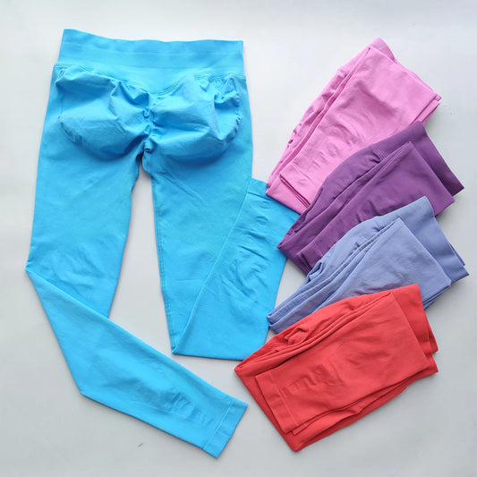 ARFTE Leggings Summer Pants Woman Scrunch Bum Flare Leggings Seamless Yoga Pants Push Up Sports Low Ribbed Band Fitness Tights