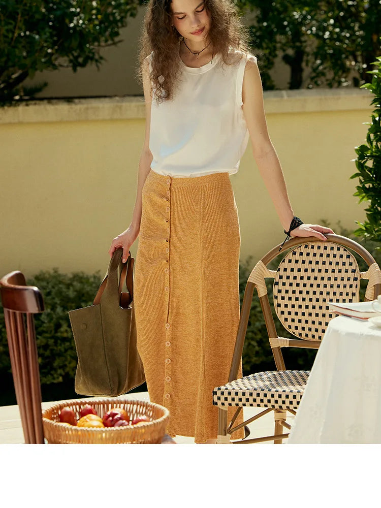 Heavy Silk Top Women's Spring and Summer Inner Base Black and White Crop Top Mulberry Silk Loose Sleeveless Shirt silk satin top