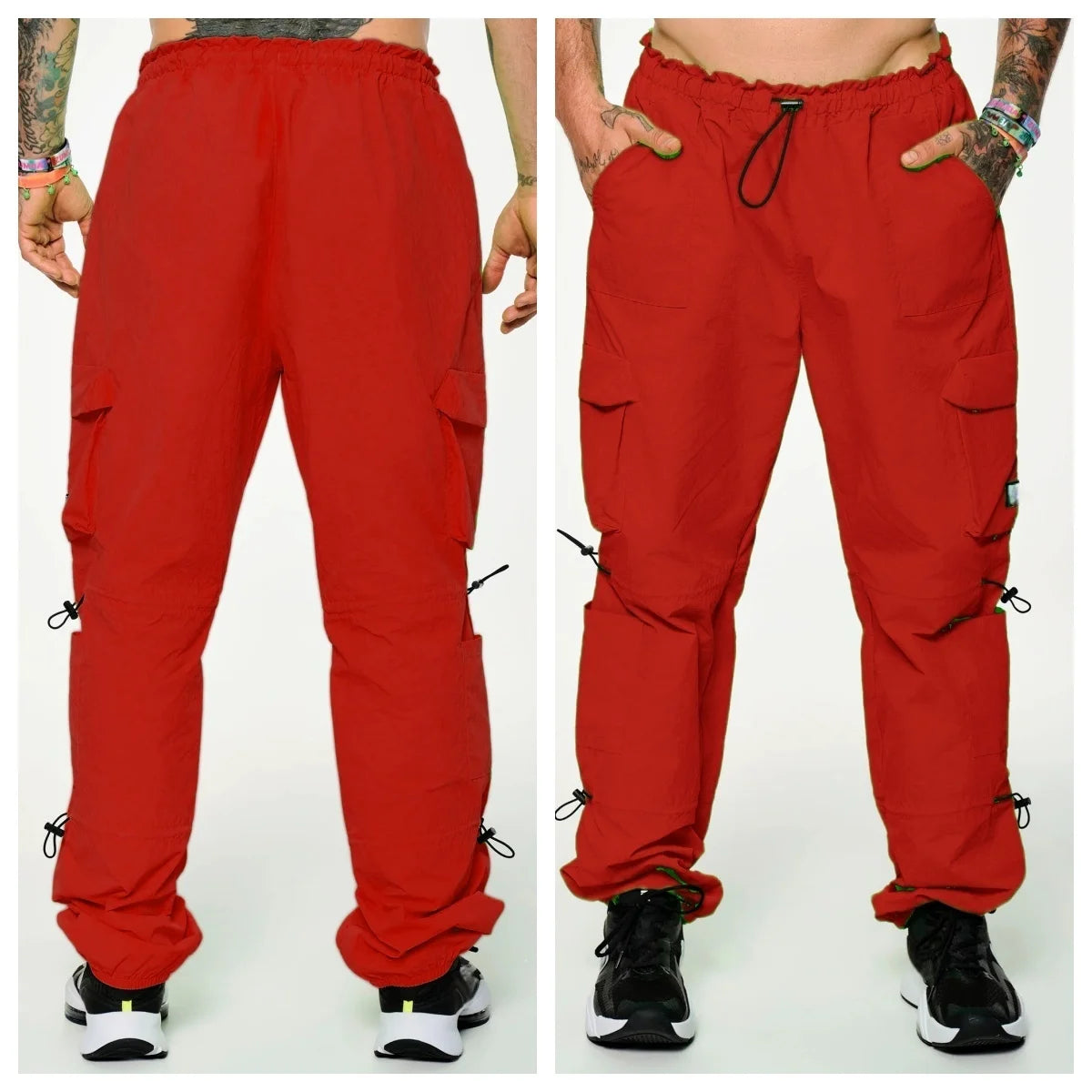 ABCDE Fitness Casual Sports overall Trousers hip hop cargo pants running  bottom overall workwear camping bottoms 0338