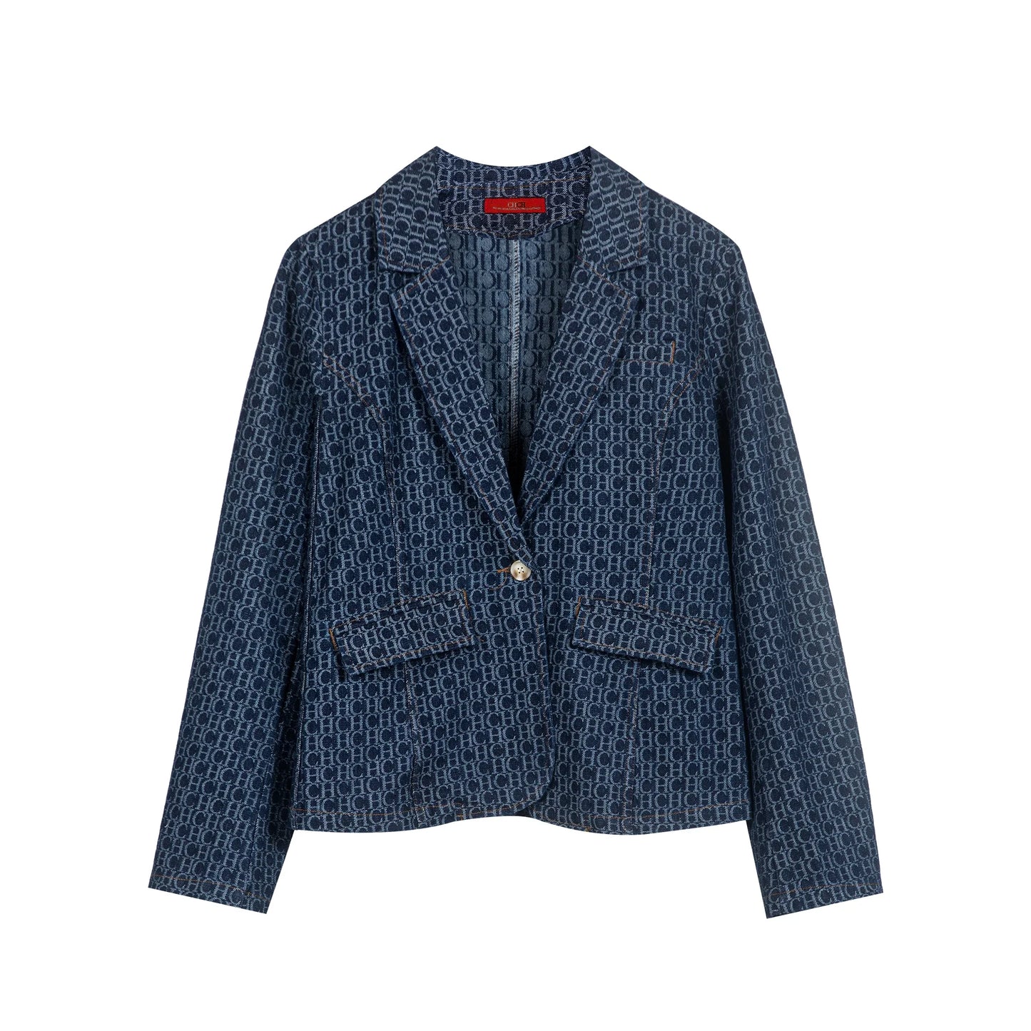 Women Denim Coats Fashion Pockets Denim Single Breasted Jackets Vintage Tailored Collar Suit Jacket Female Chic Lady Outfits
