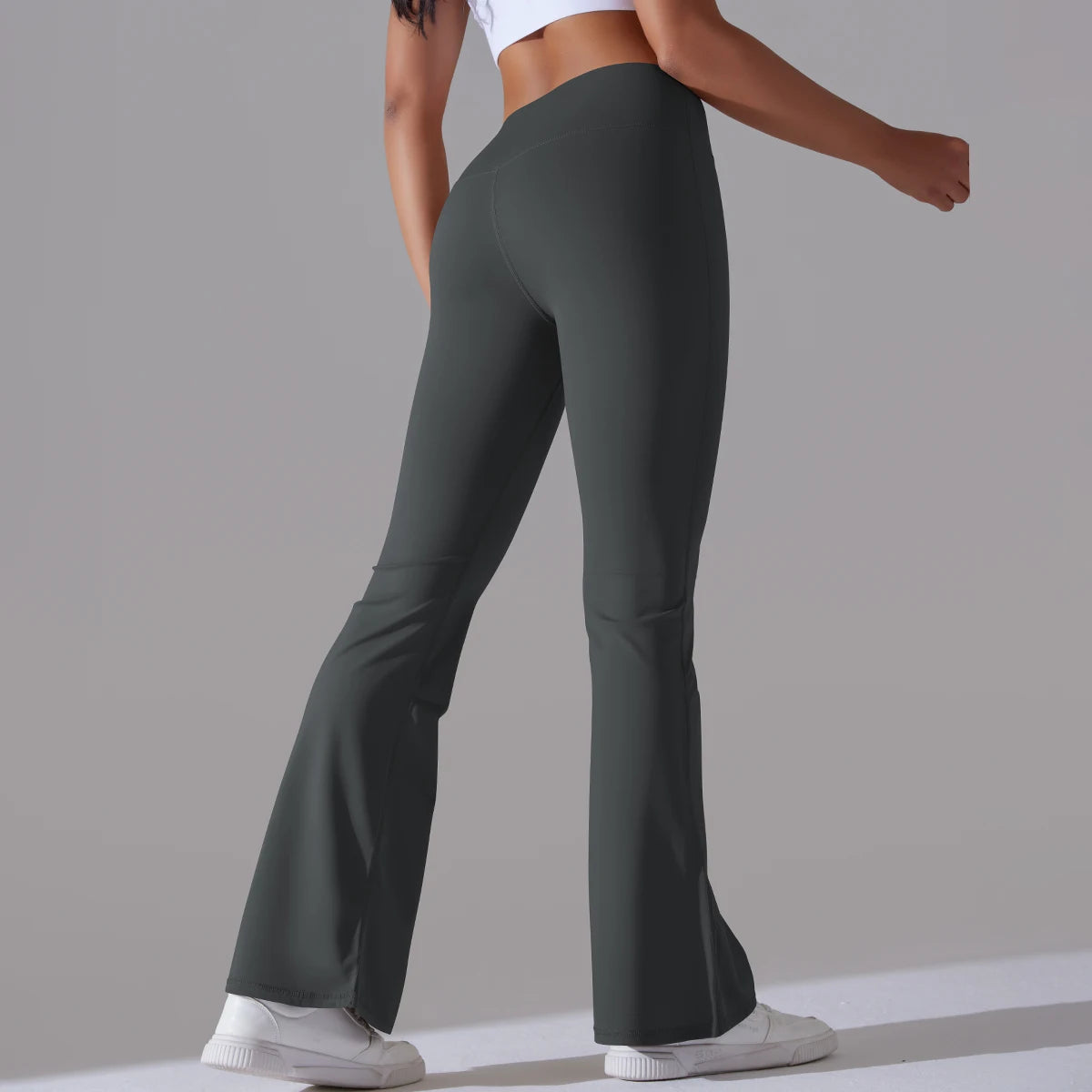 Flare Leggings Yoga Pants Women Bell Bottoms Yoga Trousers High Waist Gym Fitness Pants Stretch Daily Dance Workout Leggings