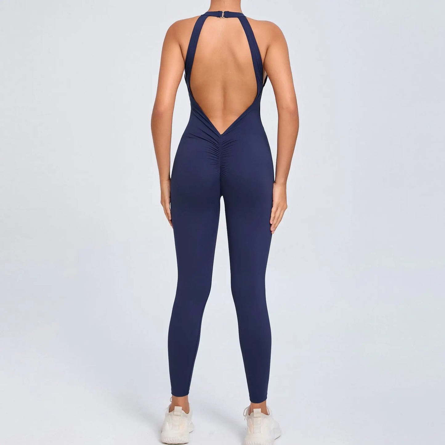 2024 Rompers Yoga Sets Sleeveless pants Jumpsuit for Women Fitness Gym Clothing Workout Open Back Sports Suit with chest pad