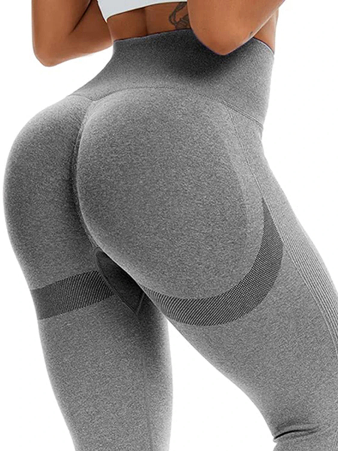 Gradient Leggings Fitness Women High Waist Workout  Jogging Leggins Push Up Pants Gym Tights Stretch Energy Sportswear