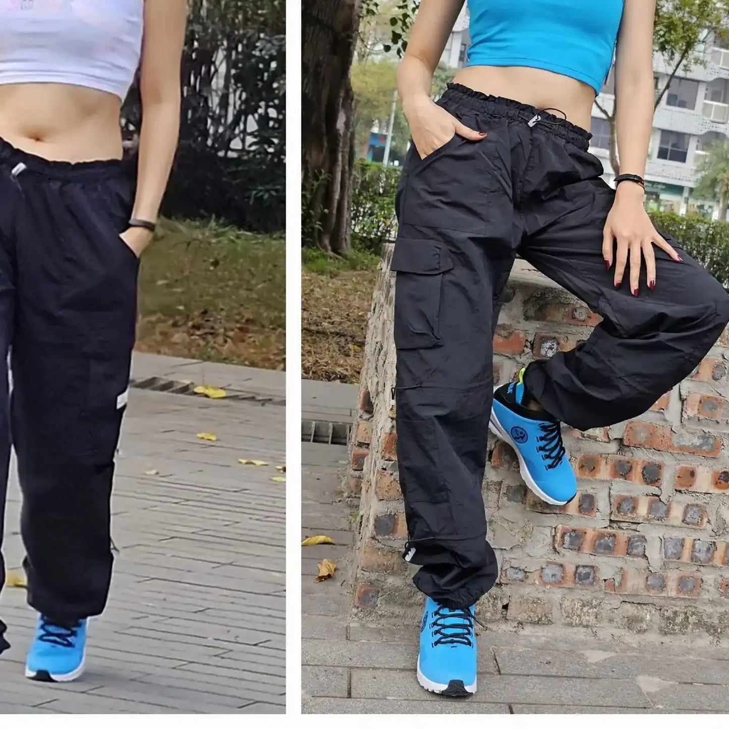 ABCDE Fitness Casual Sports overall Trousers hip hop cargo pants running  bottom overall workwear camping bottoms 0338