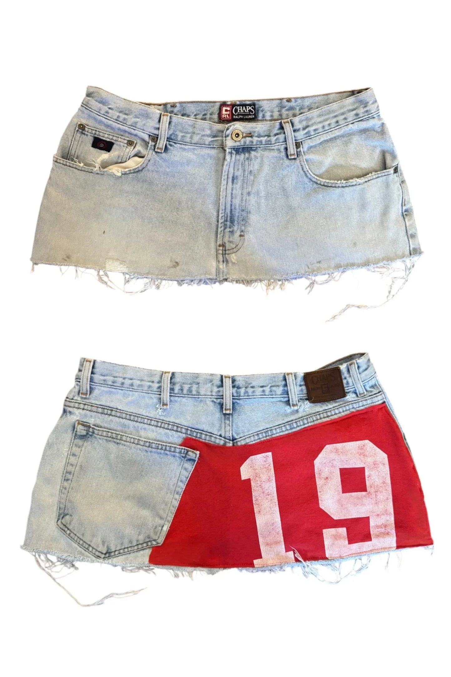 Short skirt applique print denim goth street hip hop hoparajuku vintage high waist y2k mini sexy loose casual women's skirt