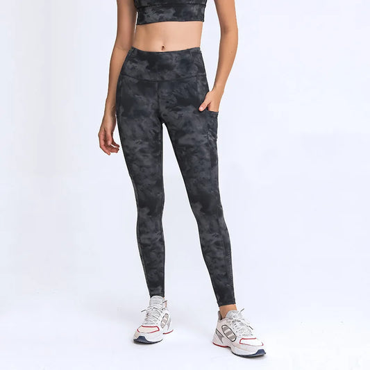 2025 New Yoga Pants, High Quality Women's Sports Bottom Pants with Side Pockets, and Gym Exercise Jogging Crop Pants